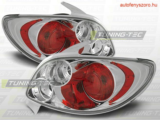 PEUGEOT 206 10.98- CHROME  Tuning-Tec Hátsó Lámpa