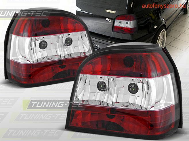 VW GOLF 3 09.91-08.97 RED WHITE  Tuning-Tec Hátsó Lámpa
