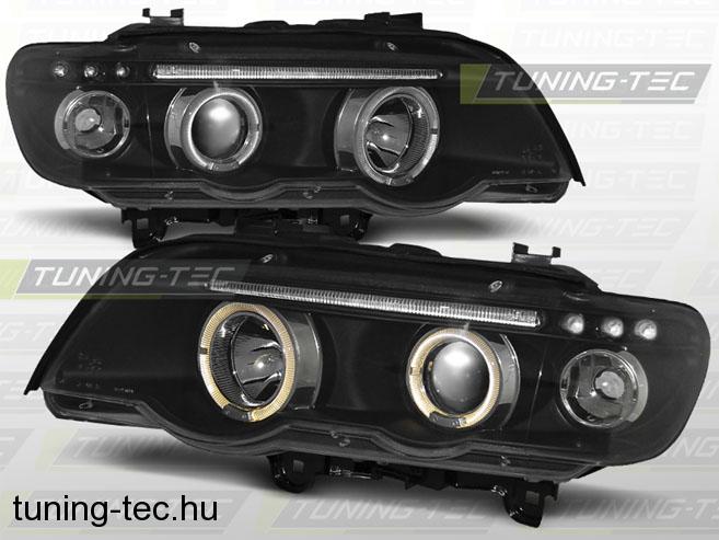 BMW X5 E53 Angel Eyes fekete 09.99-10.03   Tuning-Tec Fényszóró