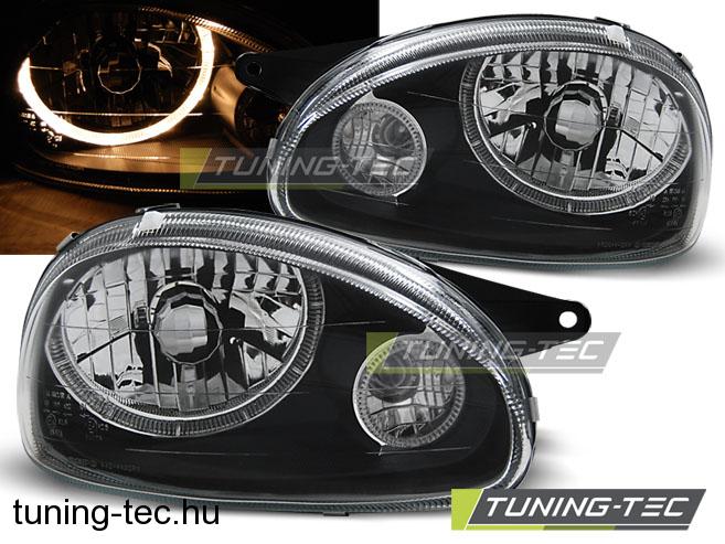 OPEL CORSA B 02.93-10.00 ANGEL EYES BLACK Tuning-Tec Fényszóró