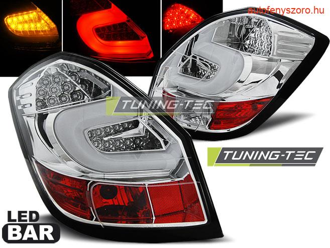SKODA FABIA II 07- CHROME LED BAR  Tuning-Tec Hátsó Lámpa