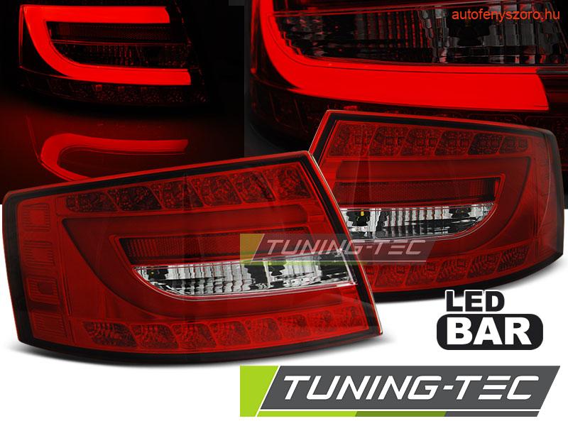 AUDI A6 C6 SEDAN 04.04-08 RED WHITE LED 6PIN Tuning-Tec Hátsó Lámpa