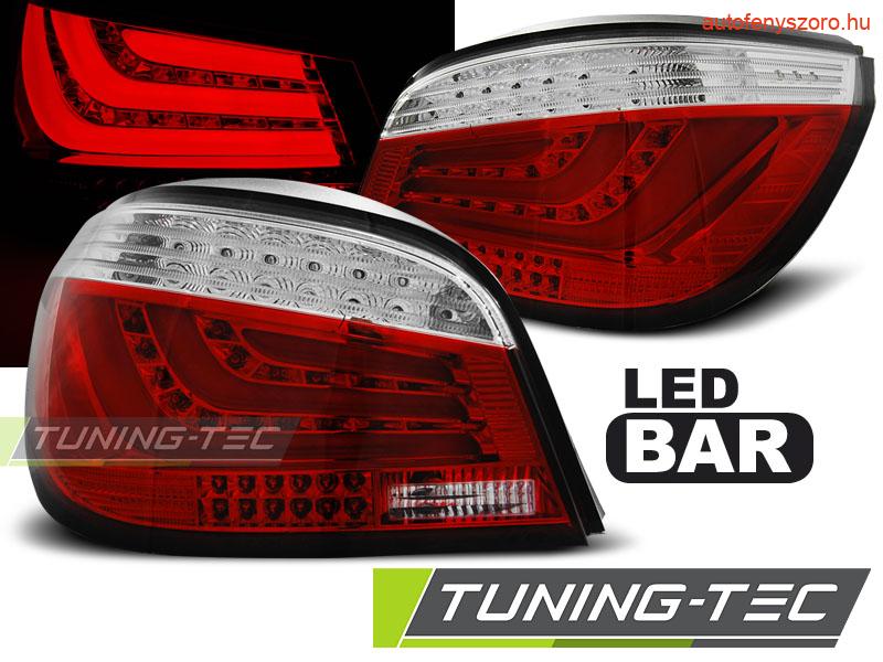 BMW E60 03.07-12.09 RED WHITE LED BAR Tuning-Tec Hátsó Lámpa