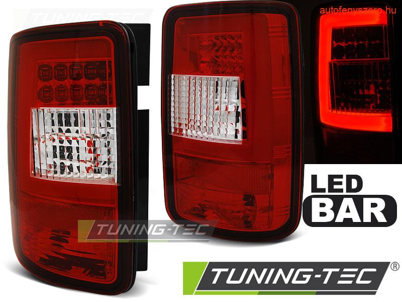 VW CADDY 03-03.14 RED WHITE LED BAR  Tuning-Tec Hátsó Lámpa