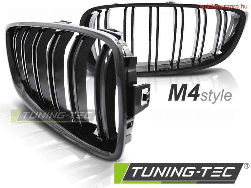 BMW F32 13- M4 LOOK GLOSSY BLACK Tuning-Tec Hűtőrács