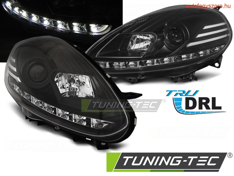 FIAT PUNTO EVO 10.09-12 BLACK DRL LED Tuning-Tec Fényszóró