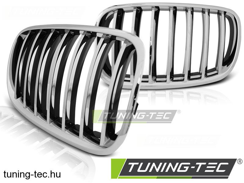 BMW X5 E70 X6 E71 08- CHROME  Tuning-Tec Hűtőrács