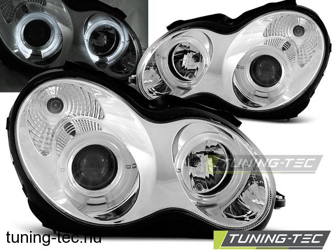 MERCEDES W203 C-KLASA 07.00-03.04 ANGEL EYES CHROME  Tuning-Tec Fényszóró
