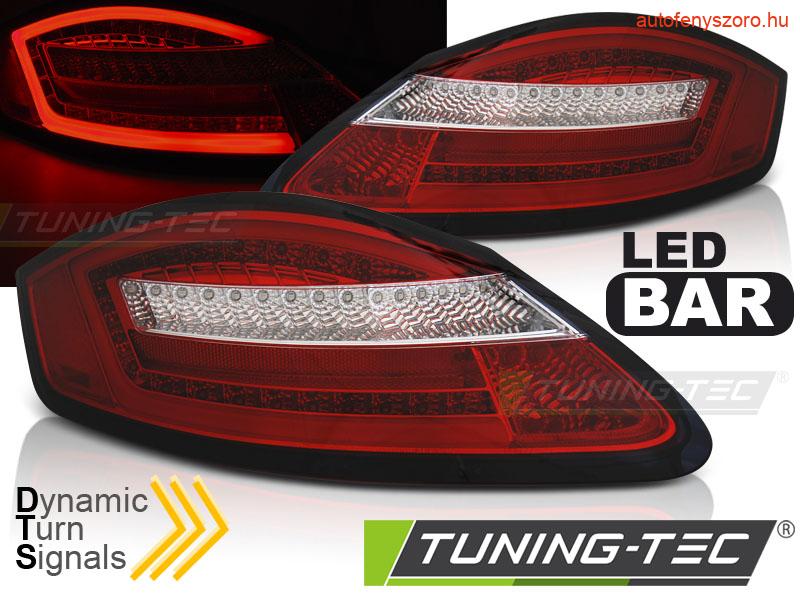 PORSCHE BOXSTER 987 05-08 RED WHITE SEQ LED Tuning-Tec Hátsó Lámpa