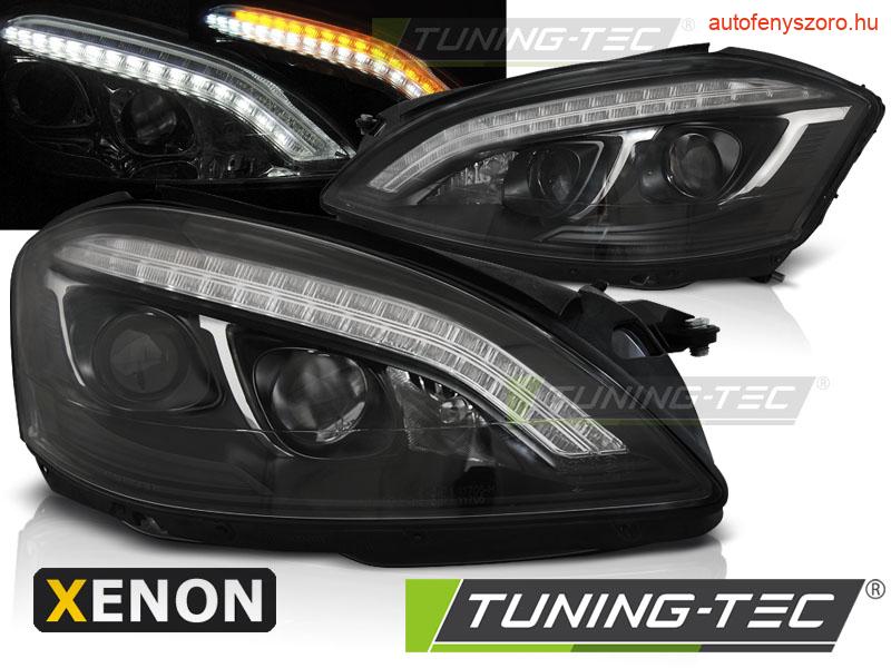 MERCEDES W221 05-09 DAYLIGHT HID BLACK Tuning-Tec Fényszóró