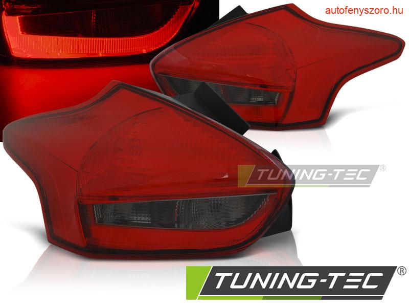 FORD FOCUS 3 14- HATCHBACK RED SMOKE LED Tuning-Tec Hátsó Lámpa