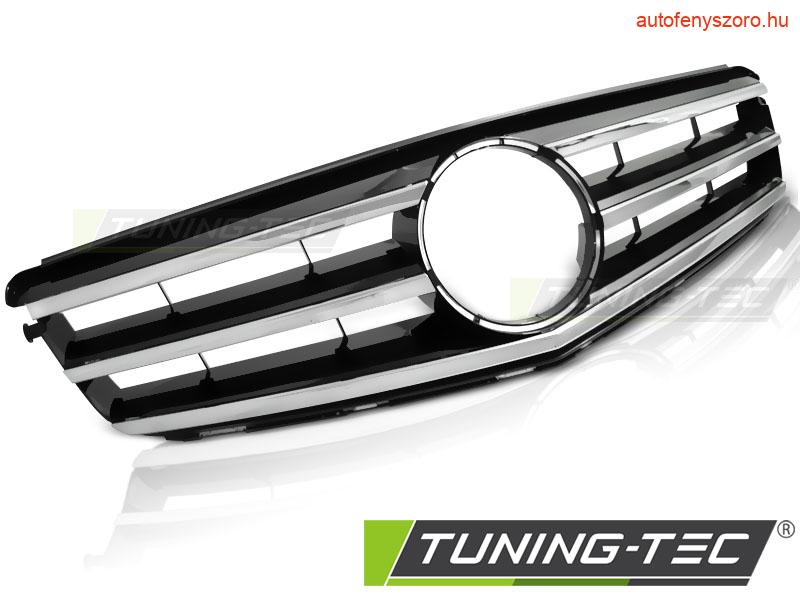 MERCEDES W204 07-14 AVANTGARDE CHROME-BLACK Tuning-Tec Hűtőrács