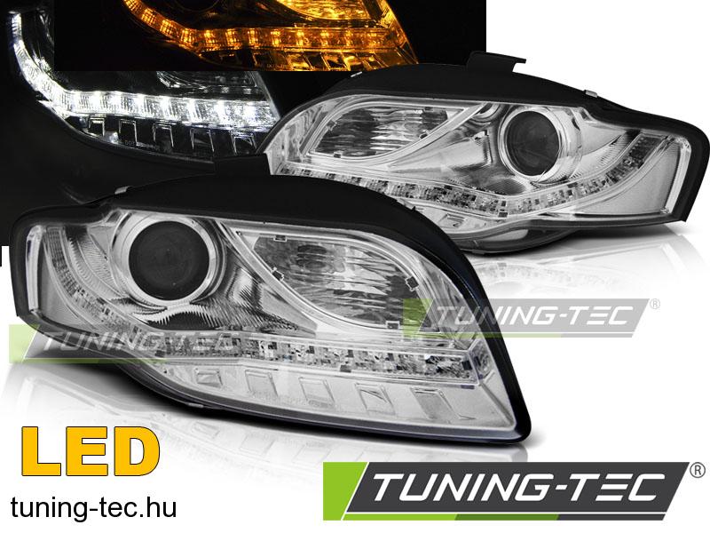 AUDI A4 B7 11.04-03.08 DAYLIGHT LED IND. CHROME Tuning-Tec Fényszóró