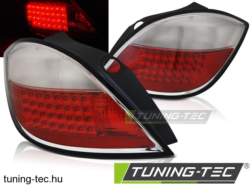 OPEL ASTRA H 03.04-09 5D RED WHITE LED  Tuning-Tec Hátsó Lámpa