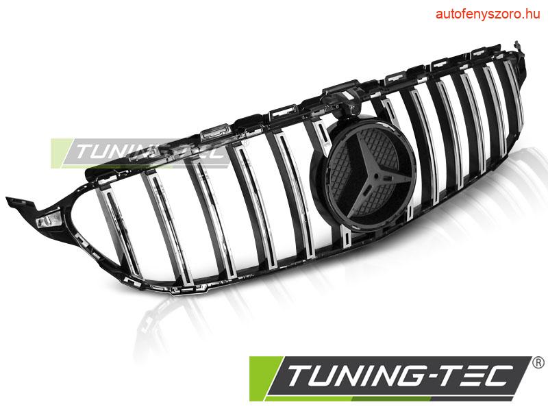 MERCEDES W205 14-18 GT-R STYLE CHROME GLOSSY BLACK Tuning-Tec Hűtőrács