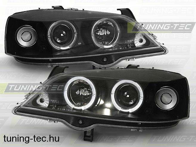 OPEL ASTRA G 09.97-02.04 fekete Angel Eyes  Tuning-Tec Fényszóró