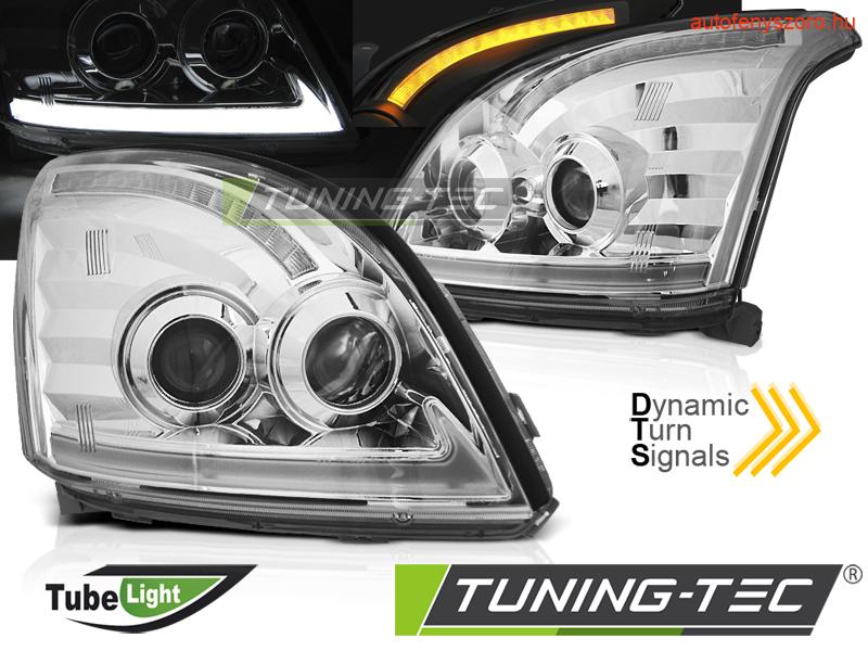 TOYOTA LAND CRUISER 120 03-09 TUBE LIGHT SEQ LED CHROME Tuning-Tec Fényszóró