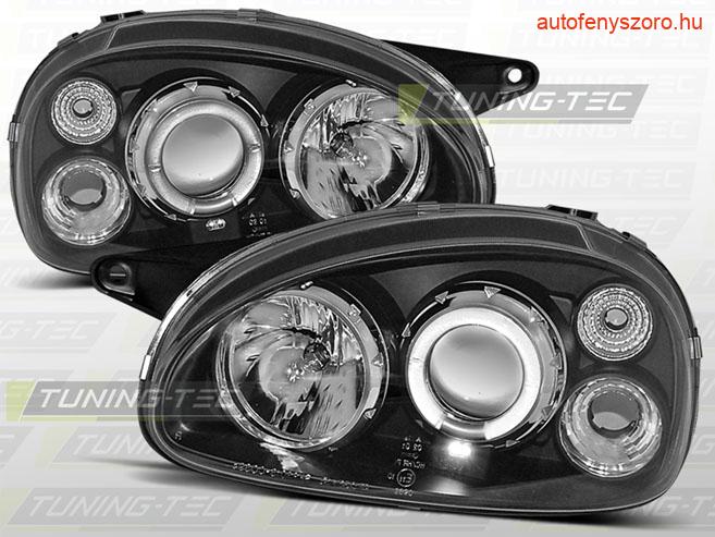 OPEL CORSA B 02.93-10.00 ANGEL EYES BLACK Tuning-Tec Fényszóró