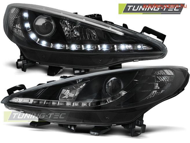 PEUGEOT 207 05.06-06.12 DAYLIGHT BLACK Tuning-Tec Fényszóró