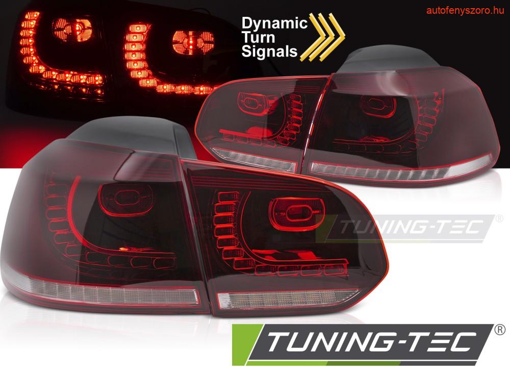 VW GOLF 6 08-13 RED WHITE LED  Tuning-Tec Hátsó Lámpa