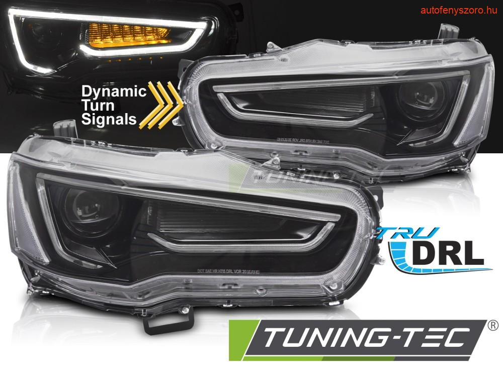 MITSUBISHI LANCER 8 08-16 TUBE LIGHT BLACK Tuning-Tec Fényszóró