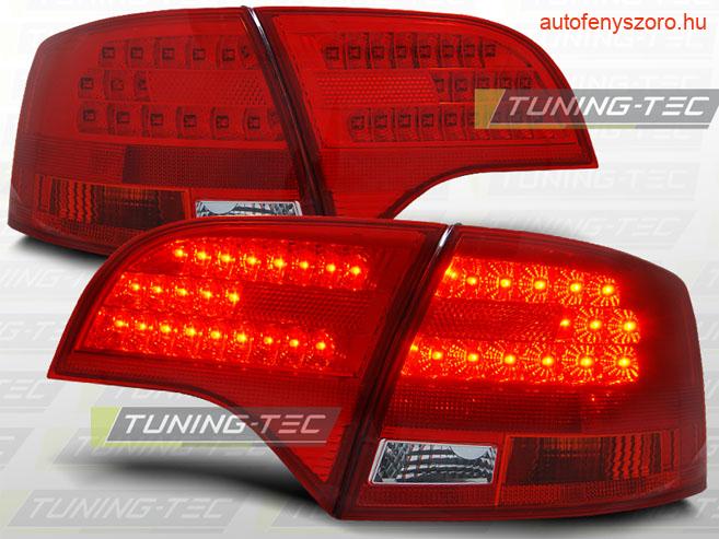 AUDI A4 B7 11.04-03.08 AVANT RED WHITE LED  Tuning-Tec Hátsó Lámpa